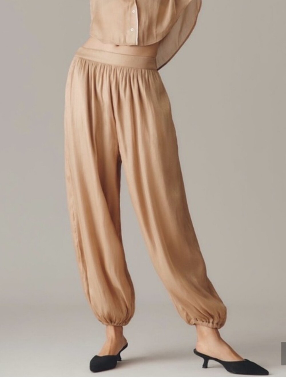 NWT Maeve Gold Balloon Pants